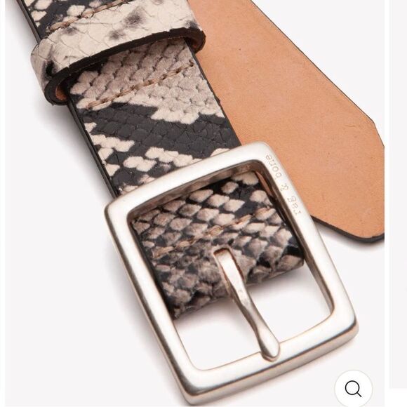 NWT Rag & Bone - Boyfriend Belt in Black/White - Picture 4 of 7